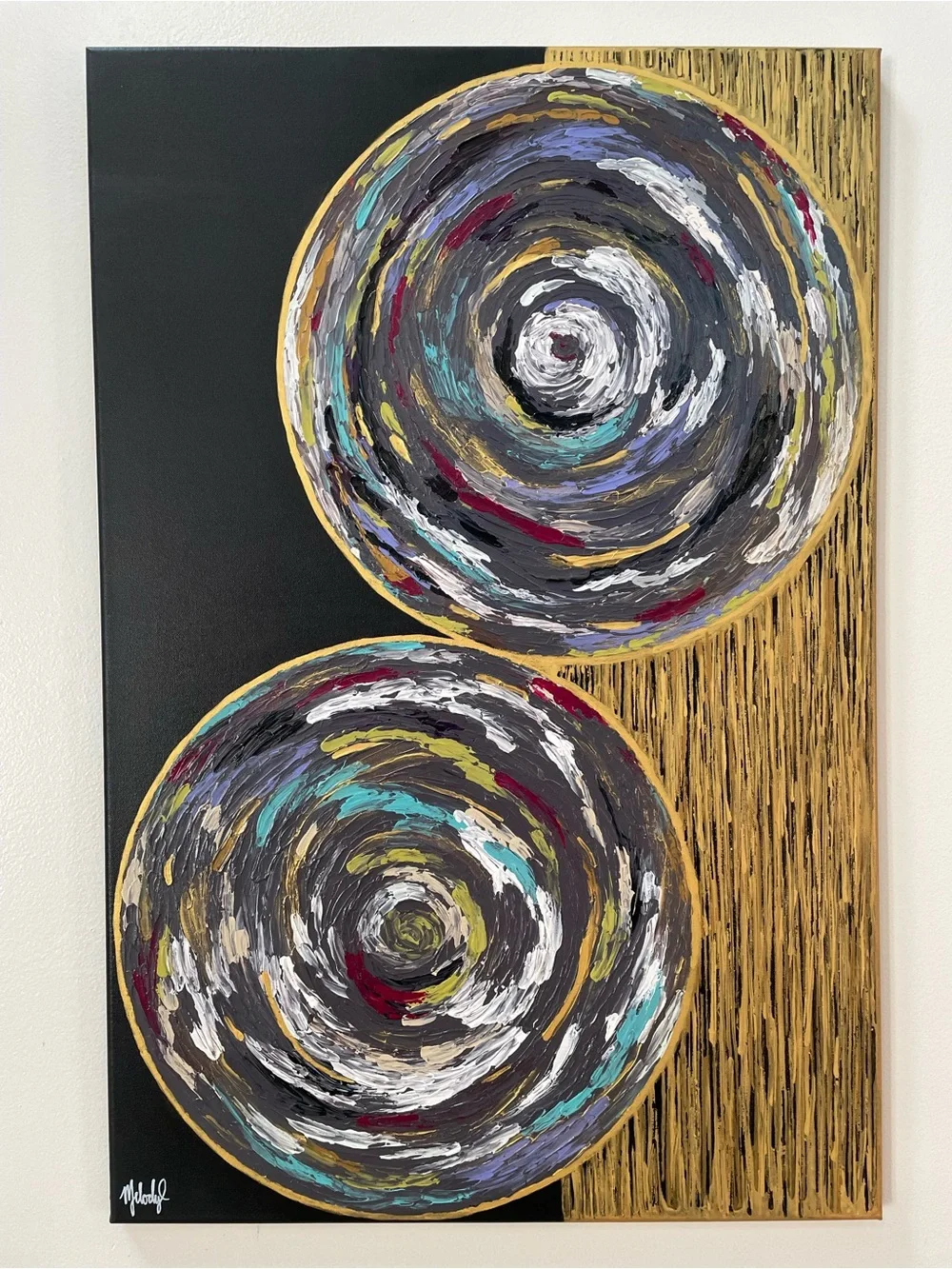 Medium Original Abstract Painting On Canvas- Ethereal Reverie Series 1-2